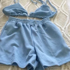 Cute little beach set. Size small. Never worn.